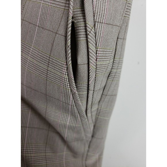 Peace of Cloth womens Beige check Career Dress Ankle Pants Women's Size 16 NWT - Picture 3 of 11
